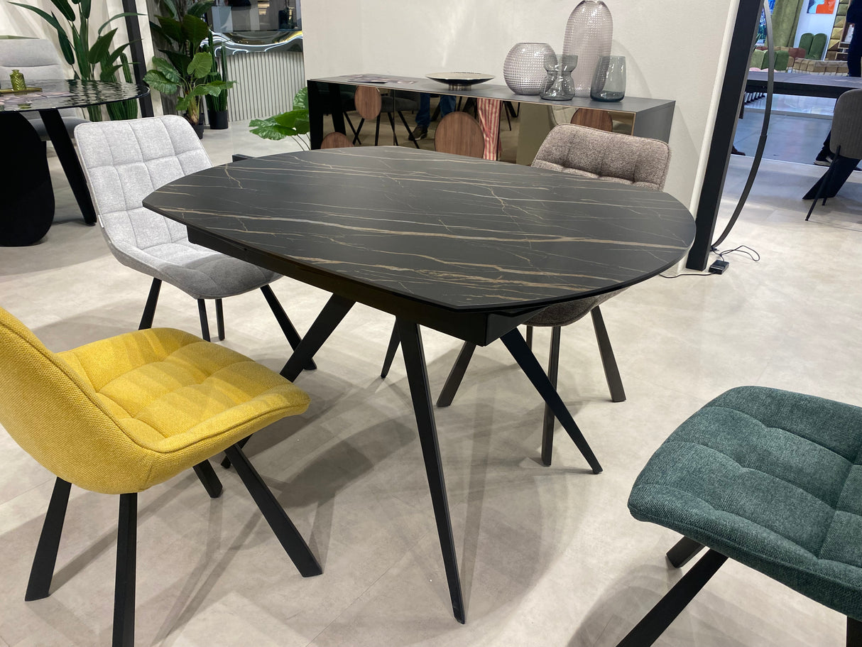 Table céramique marbre noir extensible - Achillen
