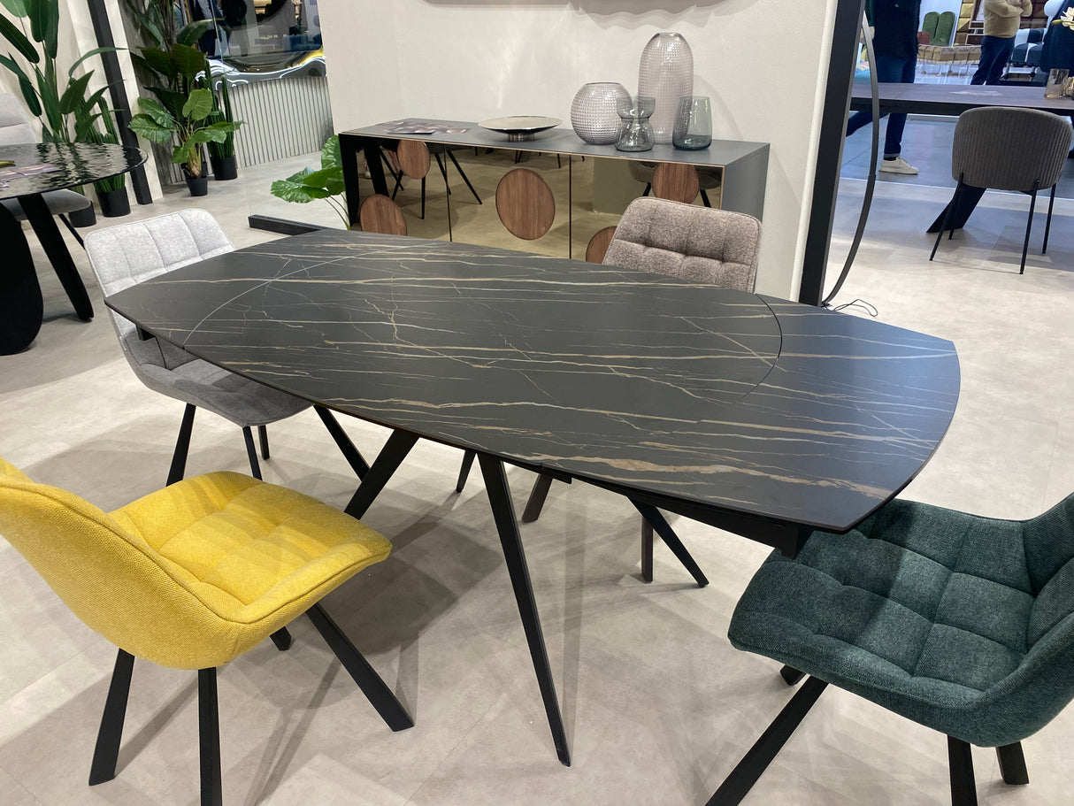 Table céramique marbre noir extensible - Achillen