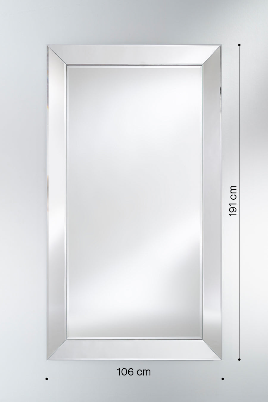 Large rectangular wall design mirror - Integrola