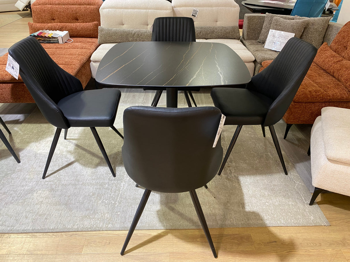 Table basse relevable noir céramique - Concept