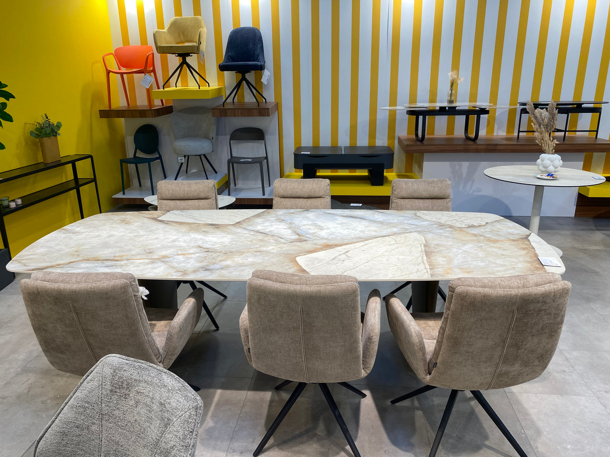 Grande table céramique marbre - Auguste