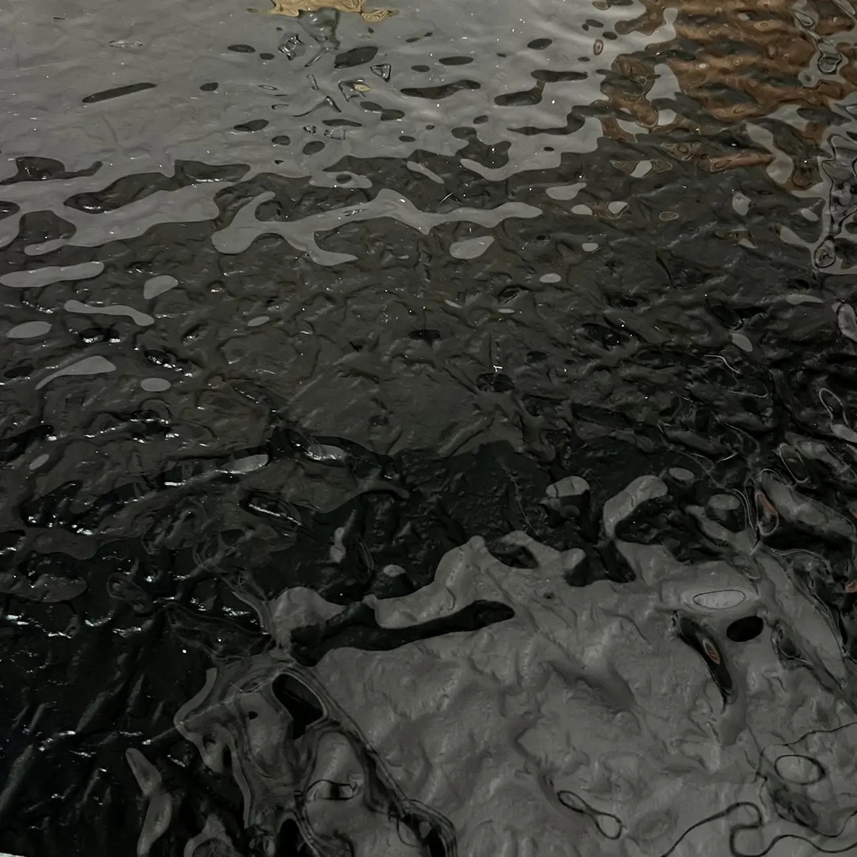 Table en verre noir extensible - Aurelie