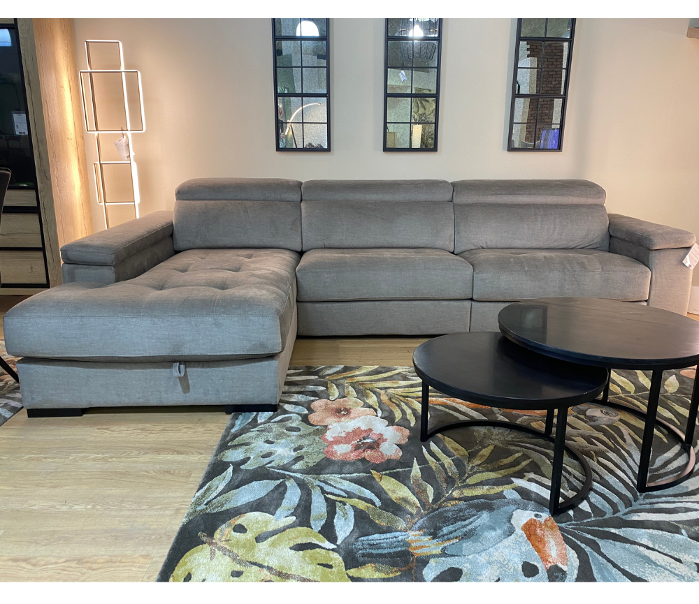 Canapé d'angle assises coulissantes - Maggy