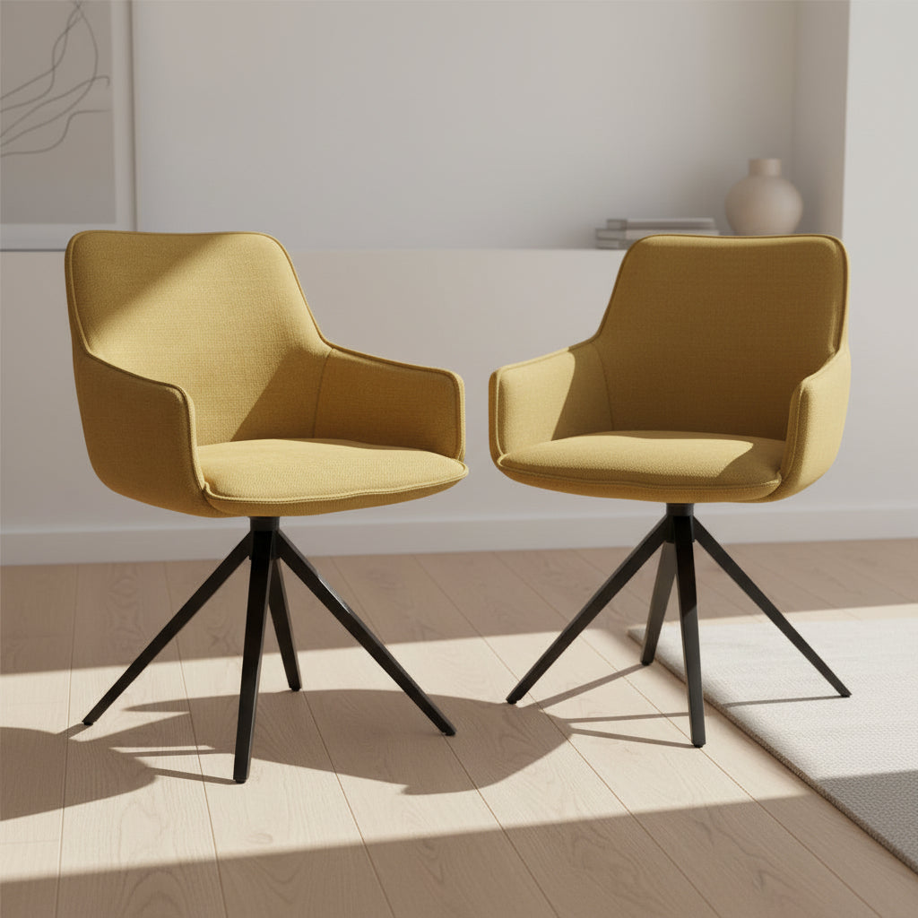 Chaise pivotante de salle à manger - Akante - Souffle d'intérieur