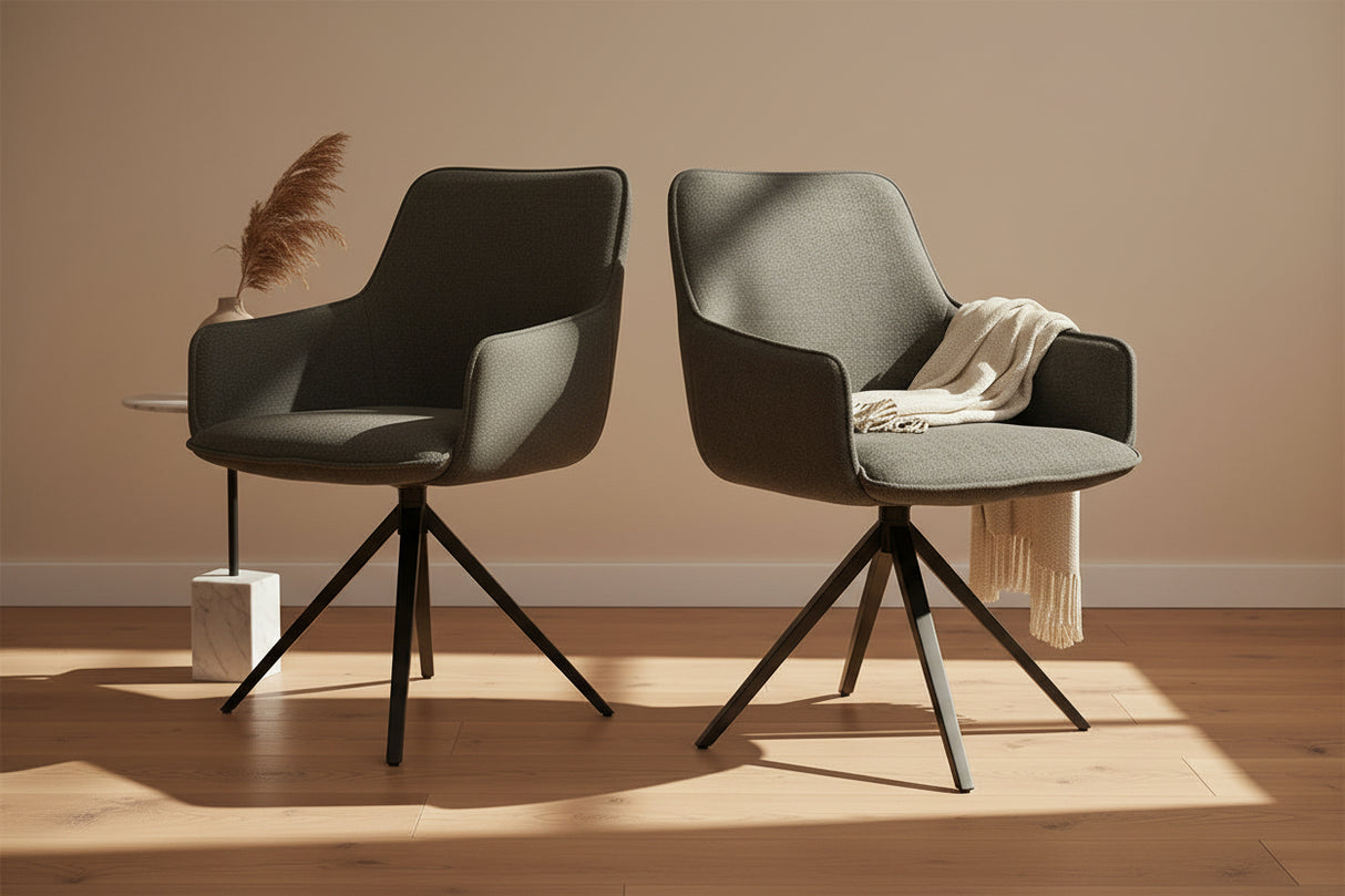 Chaise pivotante de salle à manger - Akante - Souffle d'intérieur