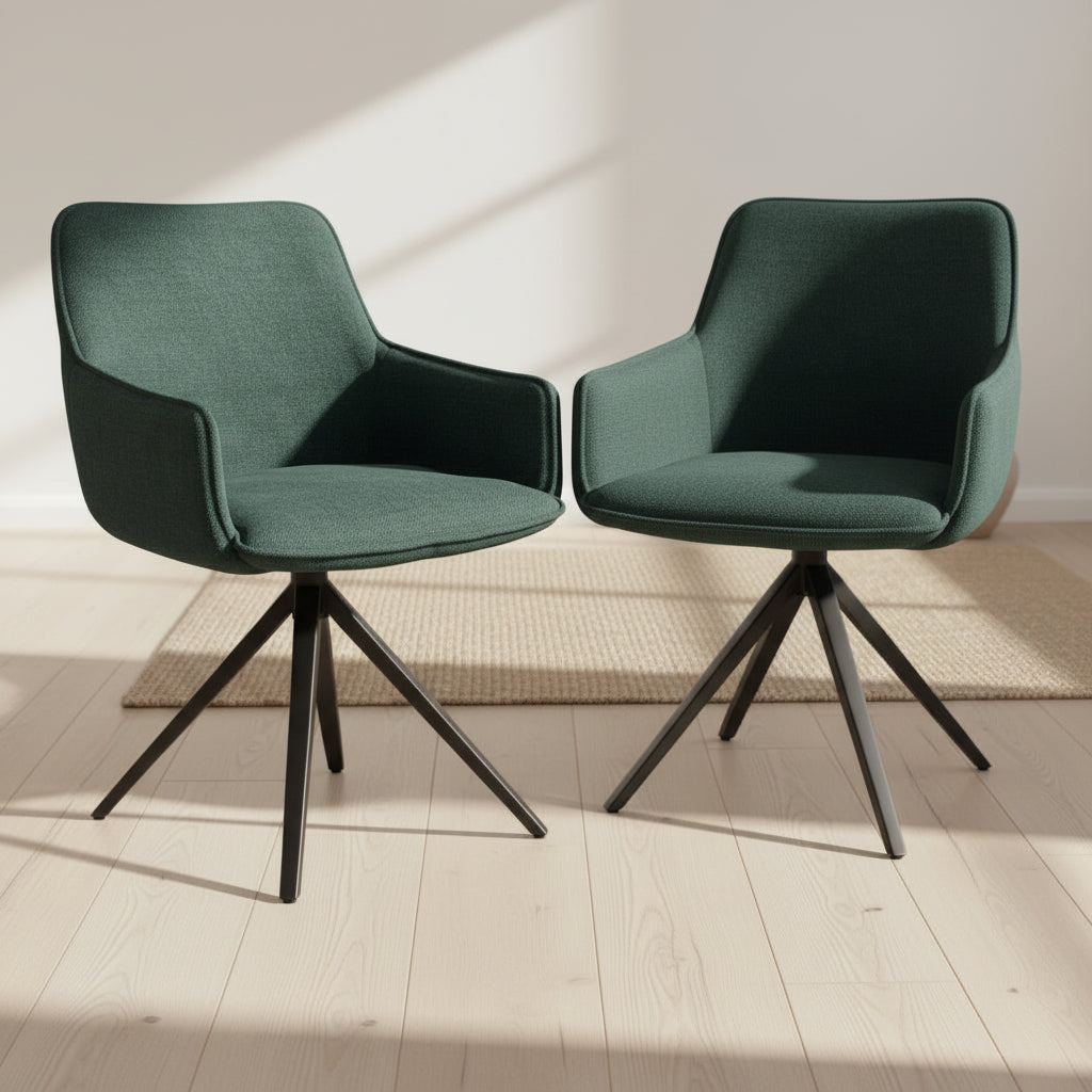 Chaise pivotante de salle à manger - Akante - Souffle d'intérieur
