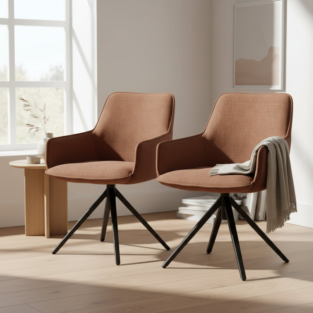 Chaise pivotante de salle à manger - Akante - Souffle d'intérieur