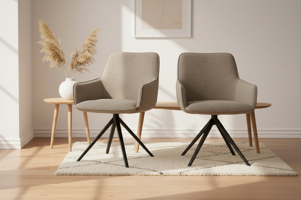 Chaise pivotante de salle à manger - Akante - Souffle d'intérieur