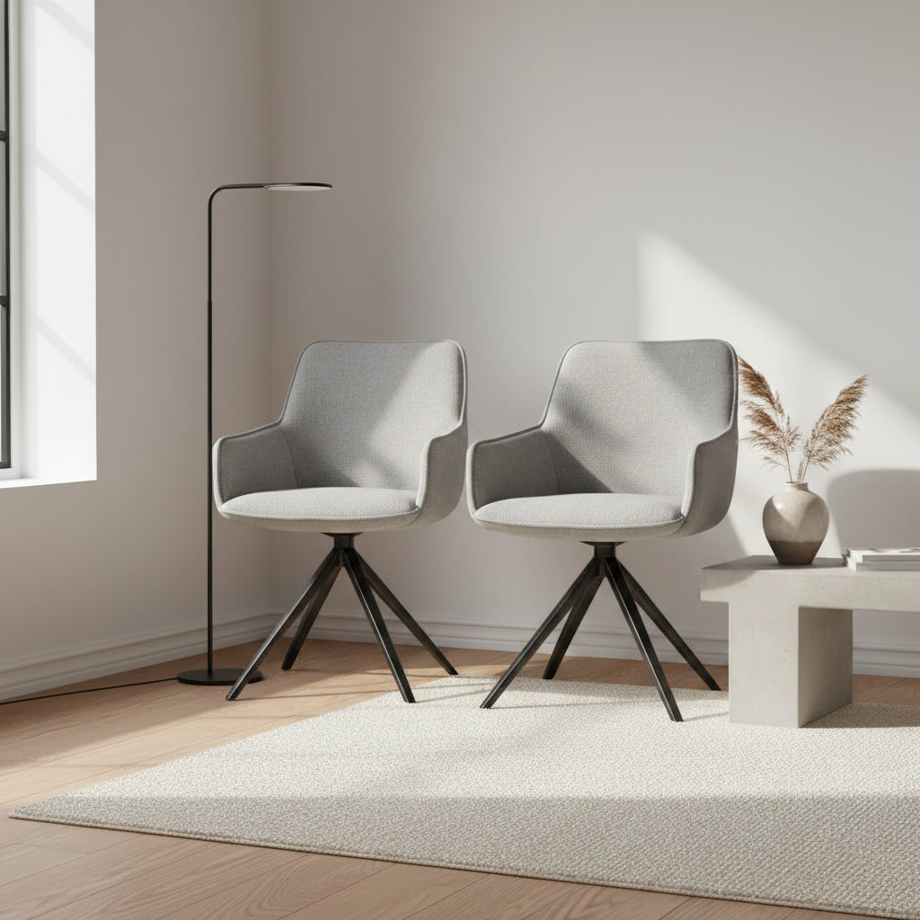 Chaise pivotante de salle à manger - Akante - Souffle d'intérieur