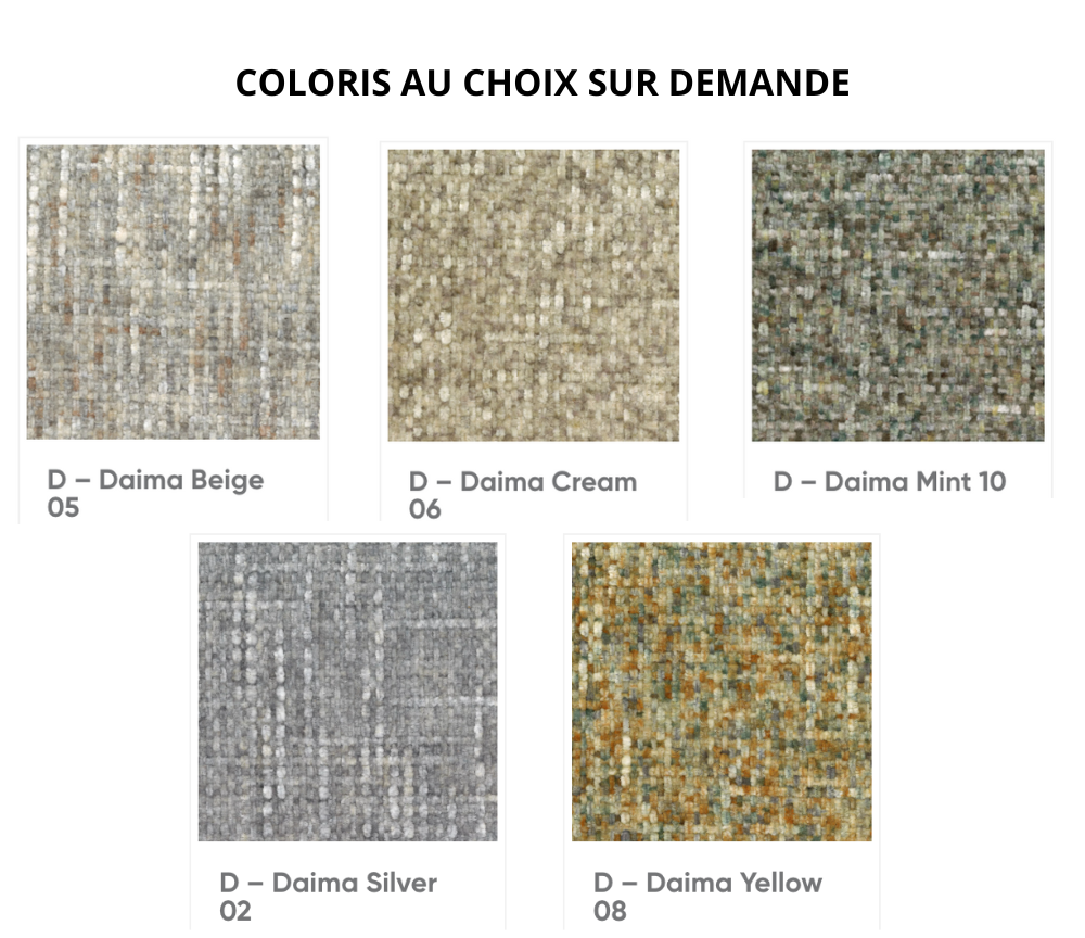 Canapé d'angle beige en tissu - Wildy