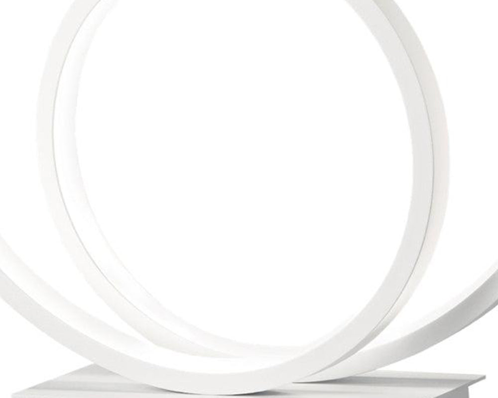 Lampe à poser design de table ronde led blanche - Ozo-Lampes à LED-SOUFFLE D’INTÉRIEUR