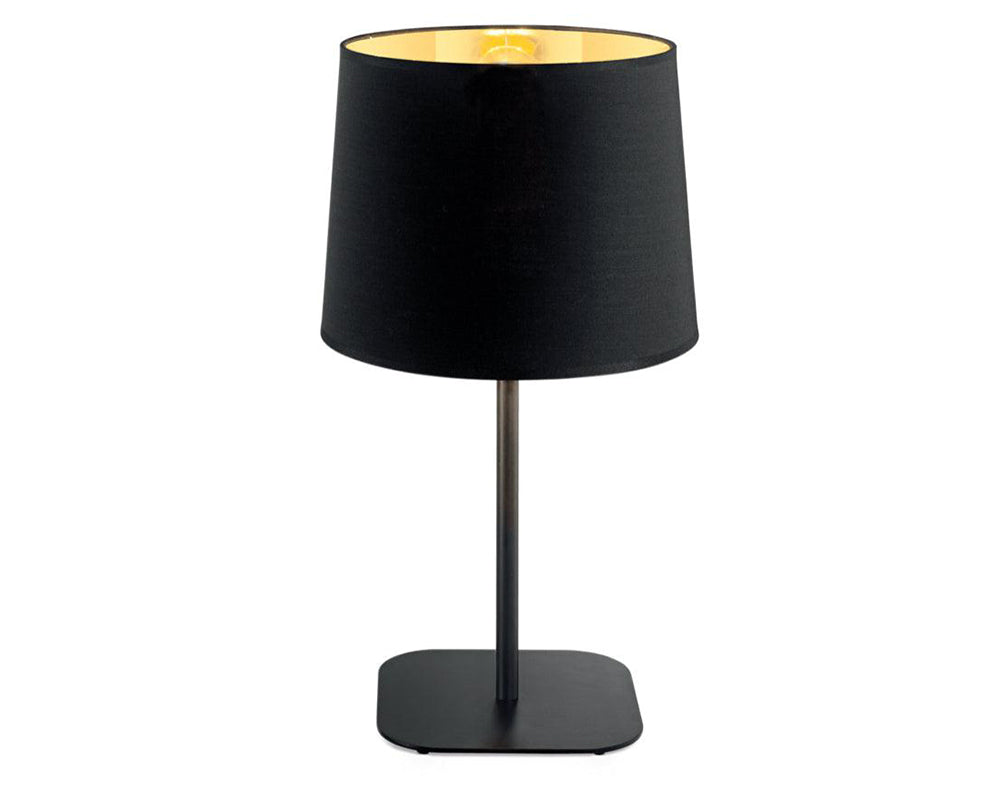 Lampe à poser design de table noir et doré - SOUFFLE D'intérieur