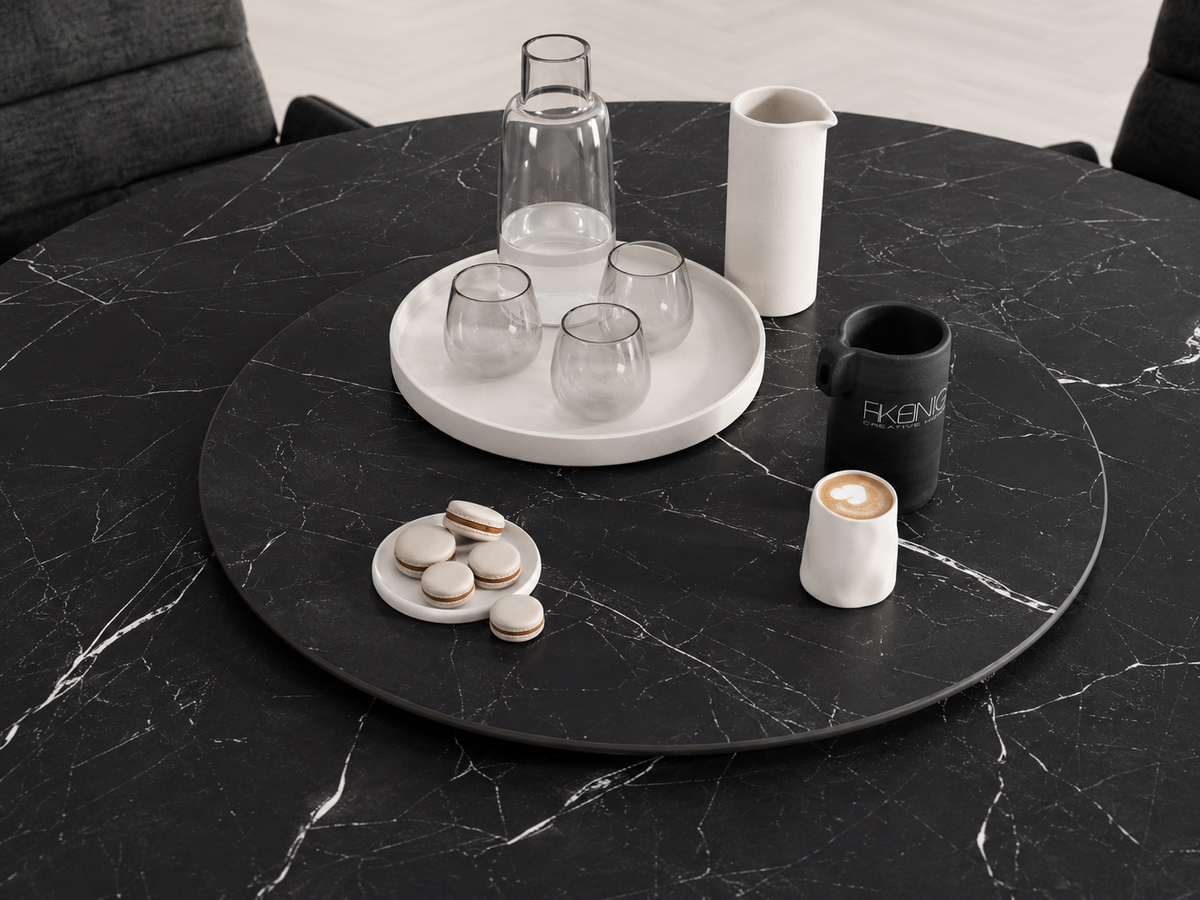 plateau tournant ceramique pour table - AKANTE LAZY