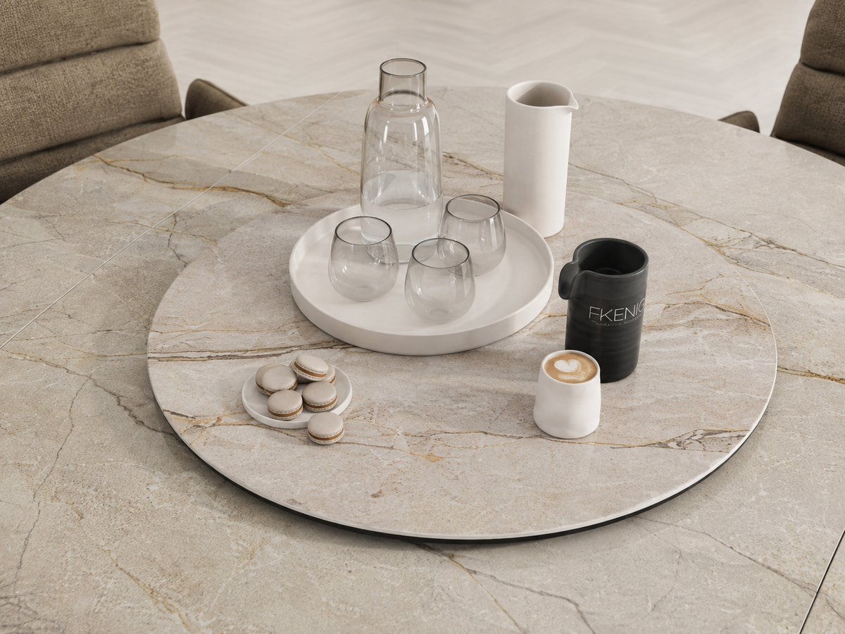 plateau tournant ceramique pour table - AKANTE LAZY