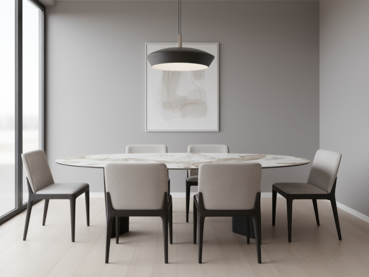 Oval ceramic table 240cm to 320cm - David