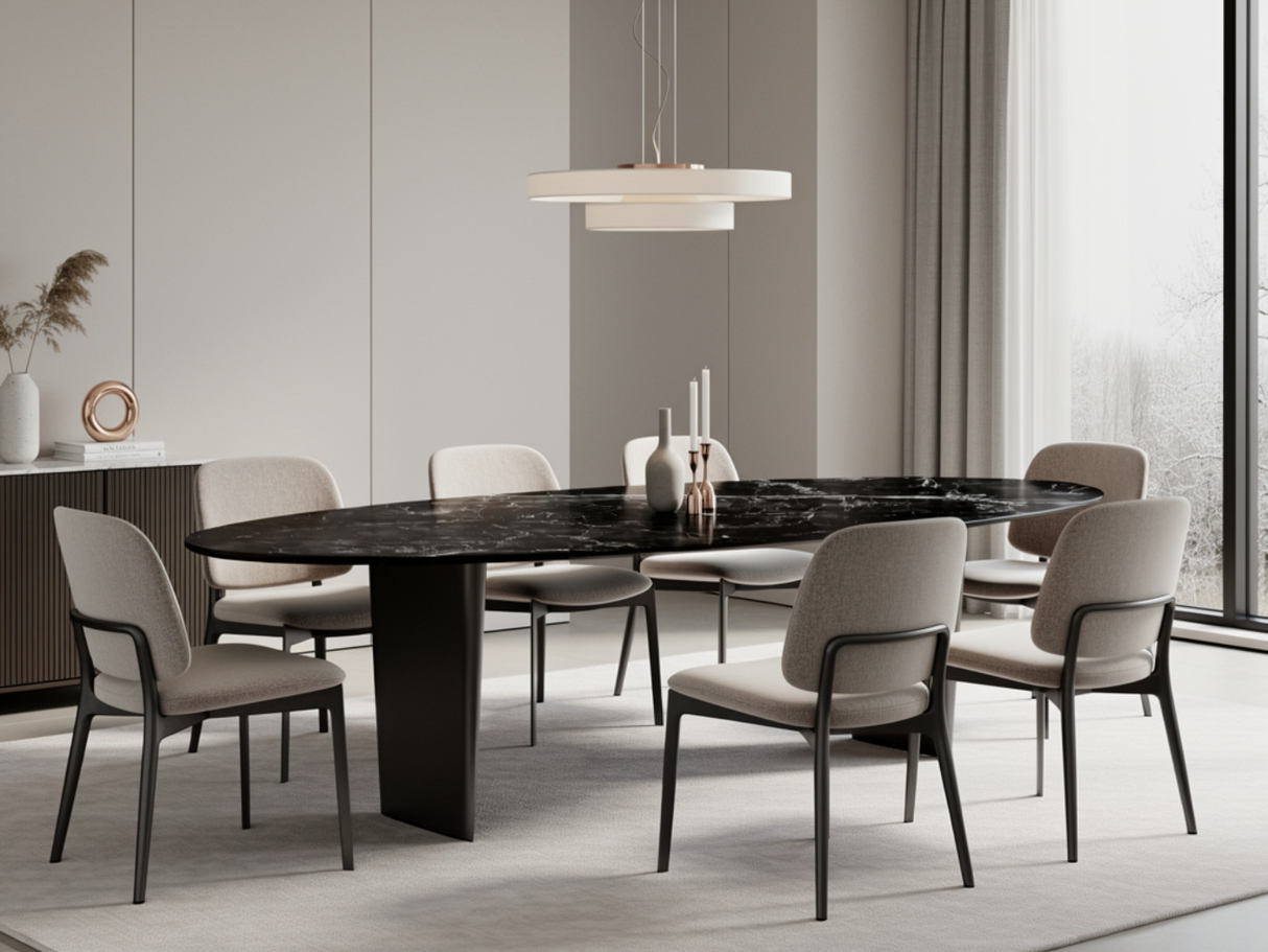 Oval ceramic table 240cm to 320cm - David