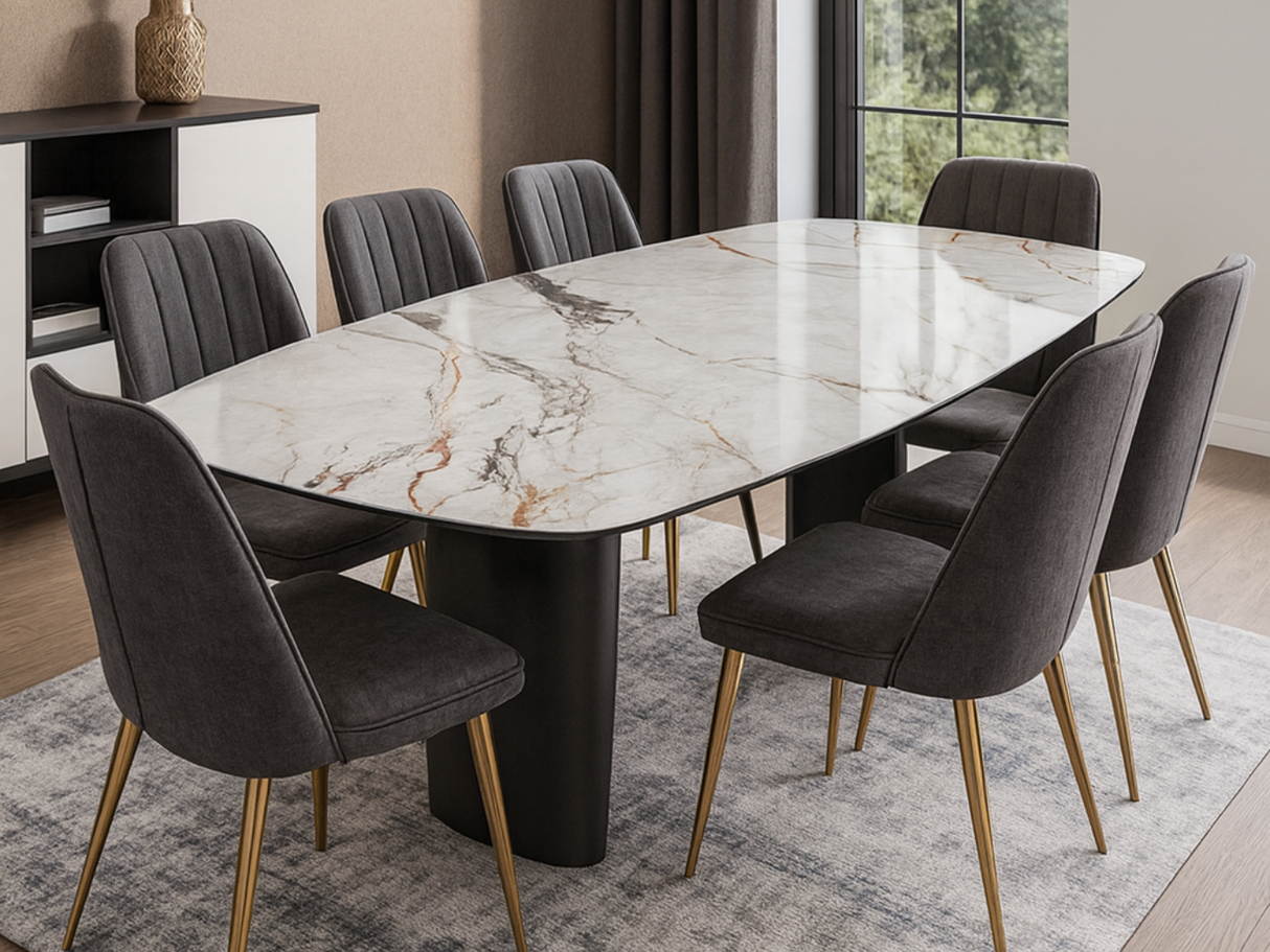 Grande table céramique marbre - Philippe