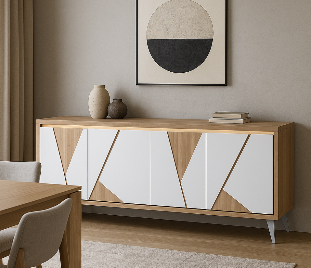 Buffet bois et blanc - Kamala