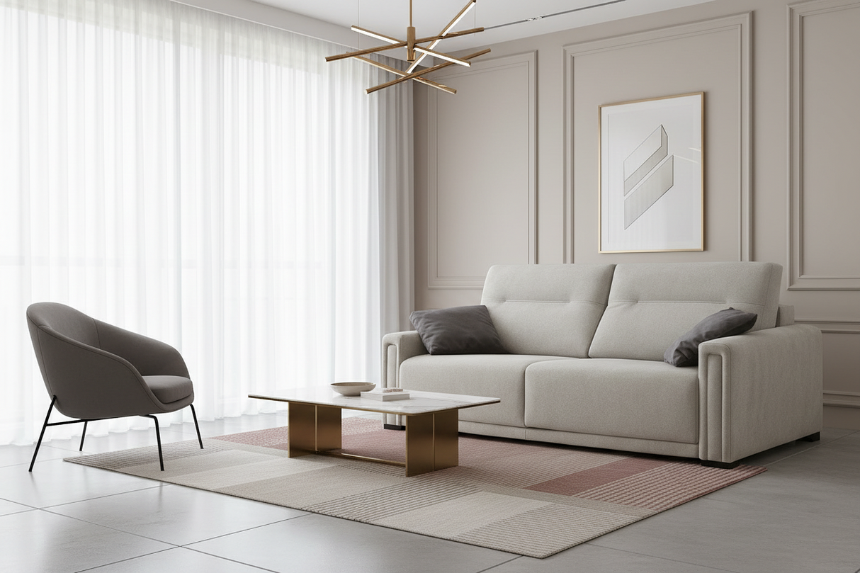 canapé rapido couchage 140 gris