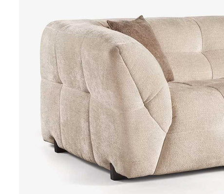 Canapé 3 places en tissu beige - Fly - Souffle d'intérieur