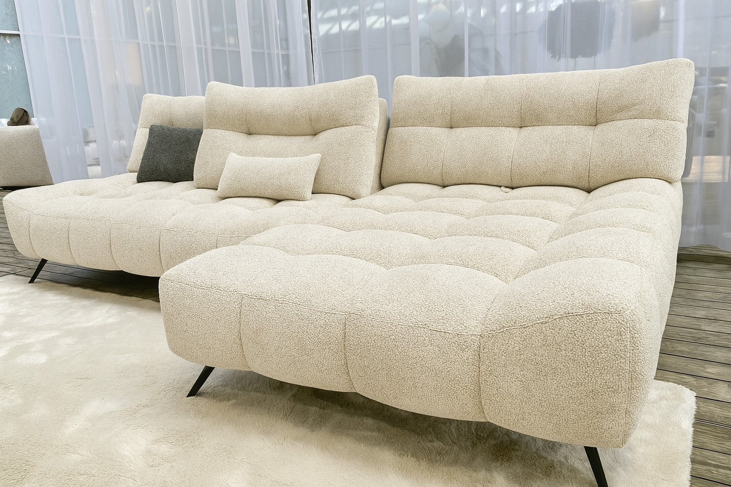 Corner sofa forward backward 282x189cm - Cassy