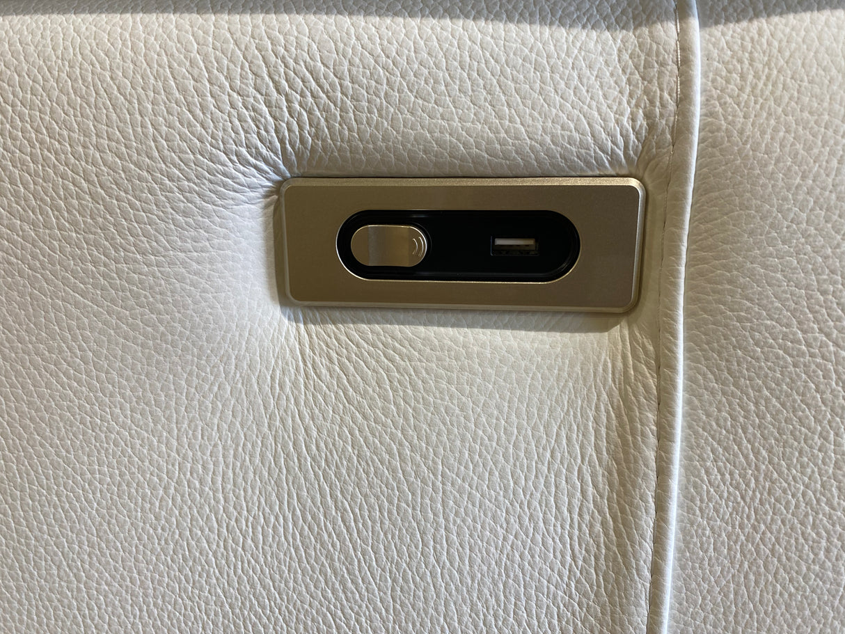 canapé panoramique en cuir relax