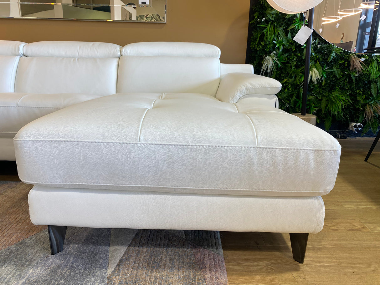 canapé panoramique en cuir relax