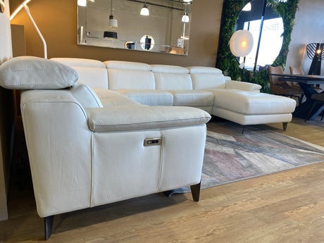 canapé panoramique en cuir relax