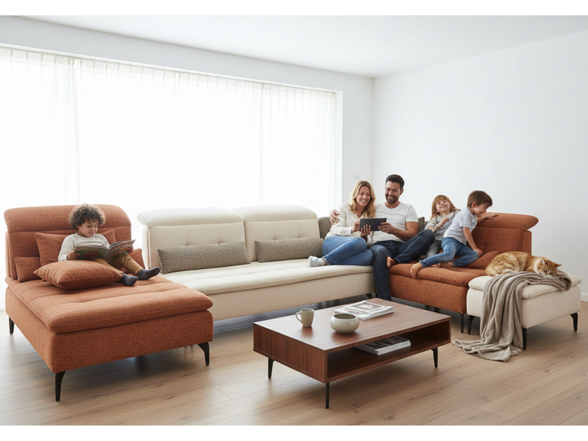 Corner sofa forward backward 384x262cm - Looper