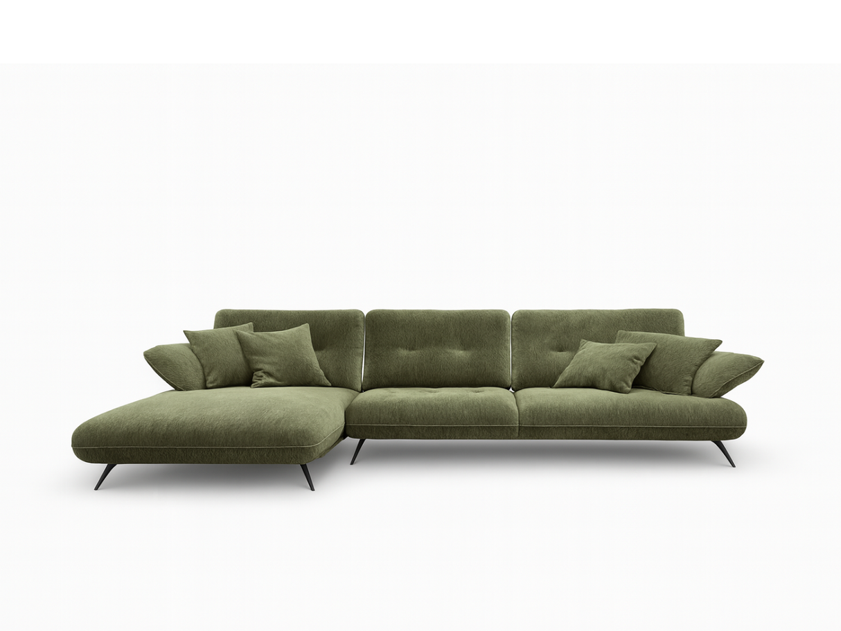 Canapé d'angle vert avance recule - Mayni