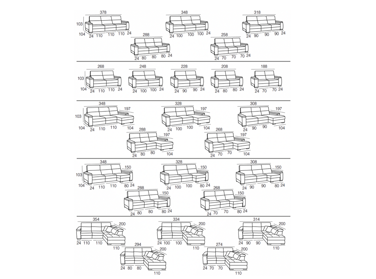 Canapé d'angle assises coulissantes - Maggy