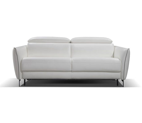 canapé convertible 3 places rapido cuir blanc - Souffle d'intérieur