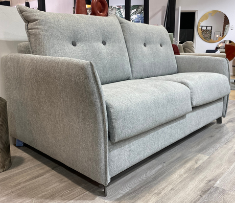 canapé 3 places convertible rapido 140 tissu gris - Souffle d'intérieur