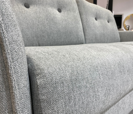 canapé 3 places convertible rapido 140 tissu gris - Souffle d'intérieur