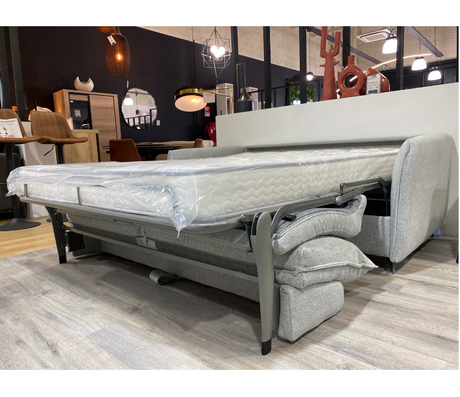 canapé convertible rapido 140 tissu gris - Souffle d'intérieur