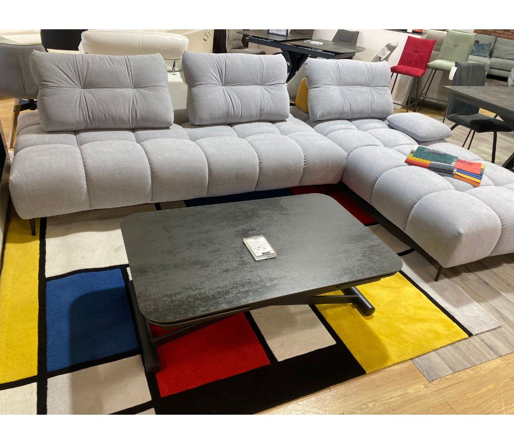 canapé d angle gris clair reversible design - Souffle d'interieur - Aerre italia