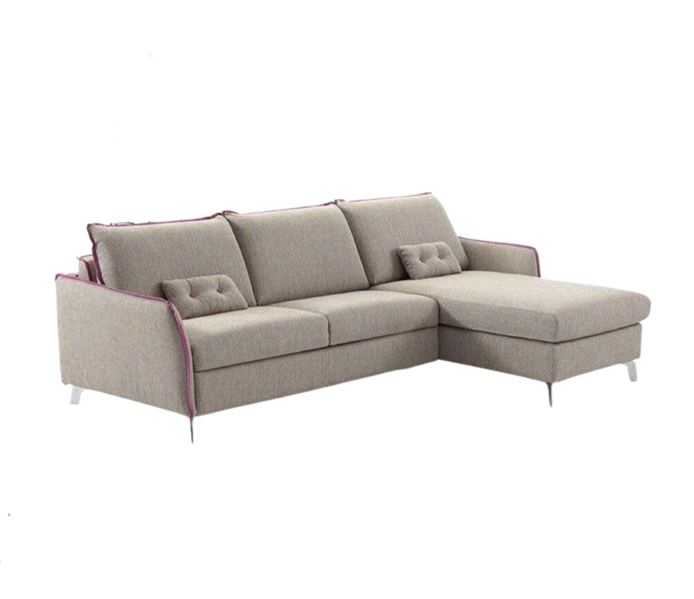 Canapé d'angle convertible en tissu design - Martin