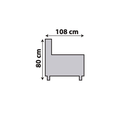 Canapé d'angle panoramique tissu gris - Souffle d'intérieur