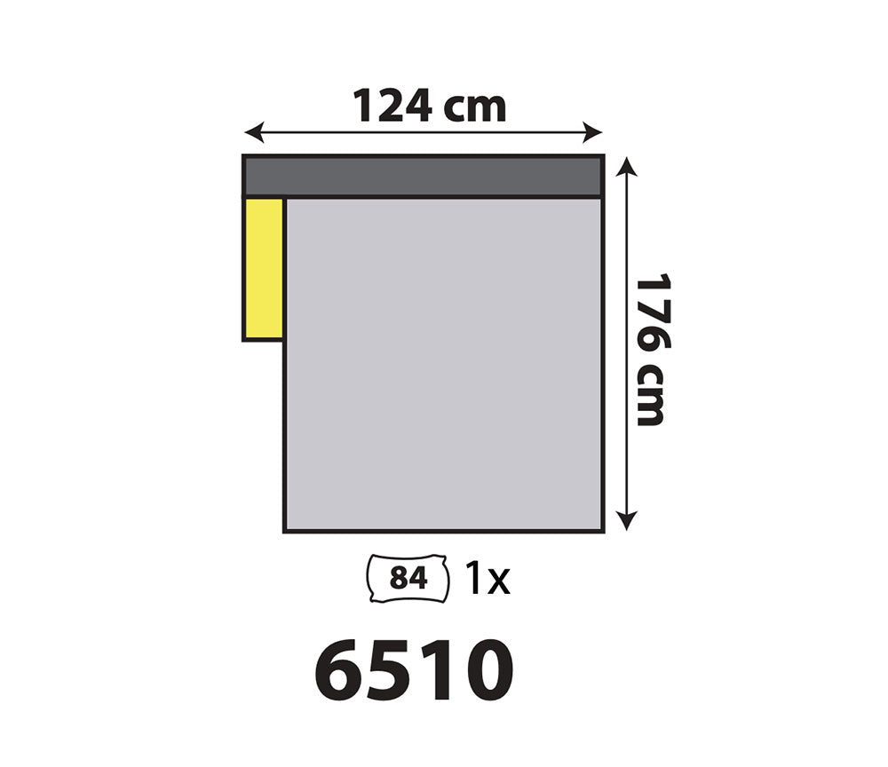 Schéma dimensions – Jabo – 124x176 cm