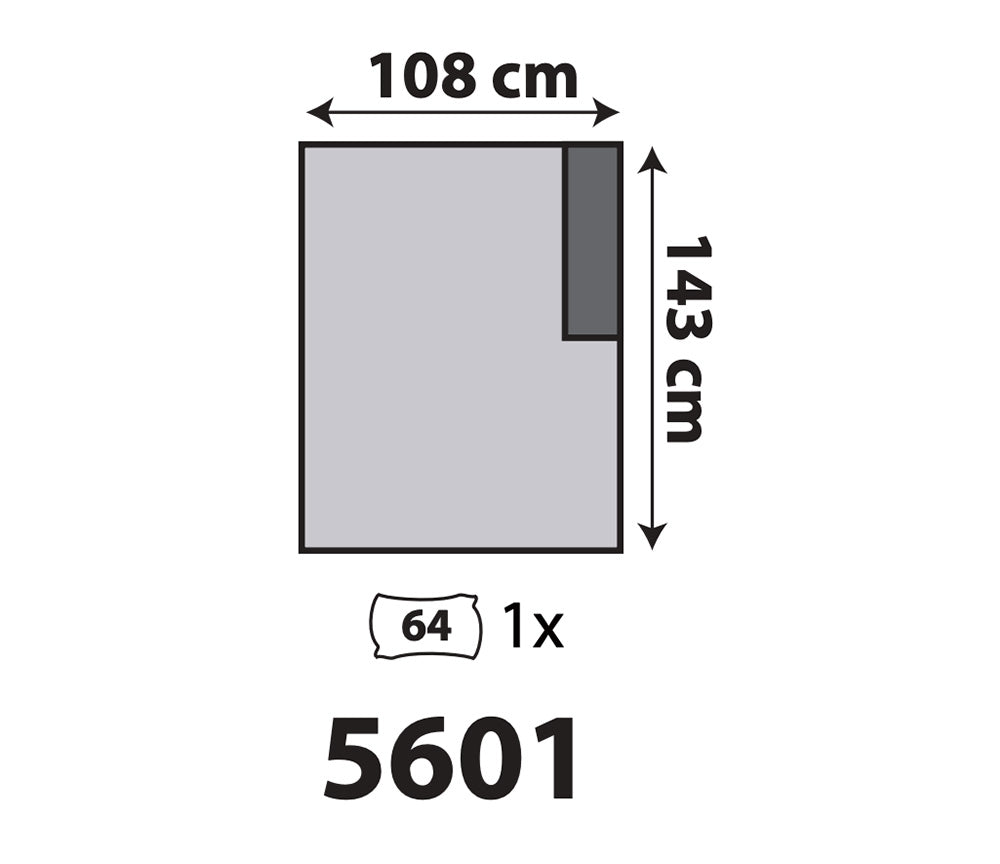 Schéma dimensions – Jabo – 108x143 cm