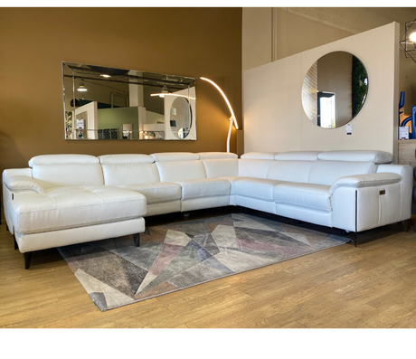 canapé panoramique en cuir