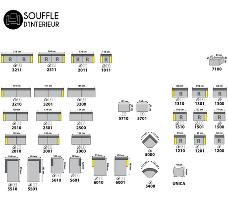 module canapé d'angle velours côtelé beige