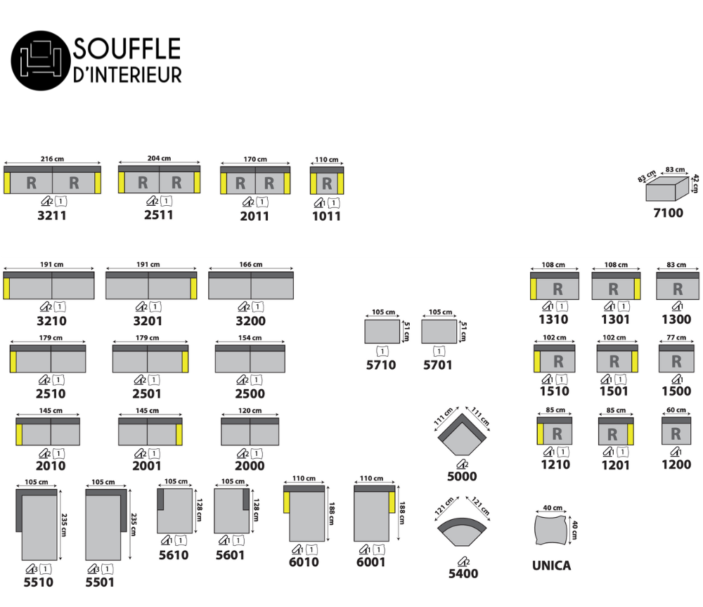 module canapé d'angle velours côtelé beige
