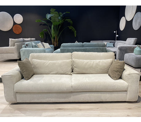 Canapé droit en velours côtelé - Souffle d'intérieur