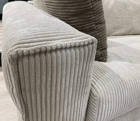 Canapé droit en velours côtelé - Souffle d'intérieur