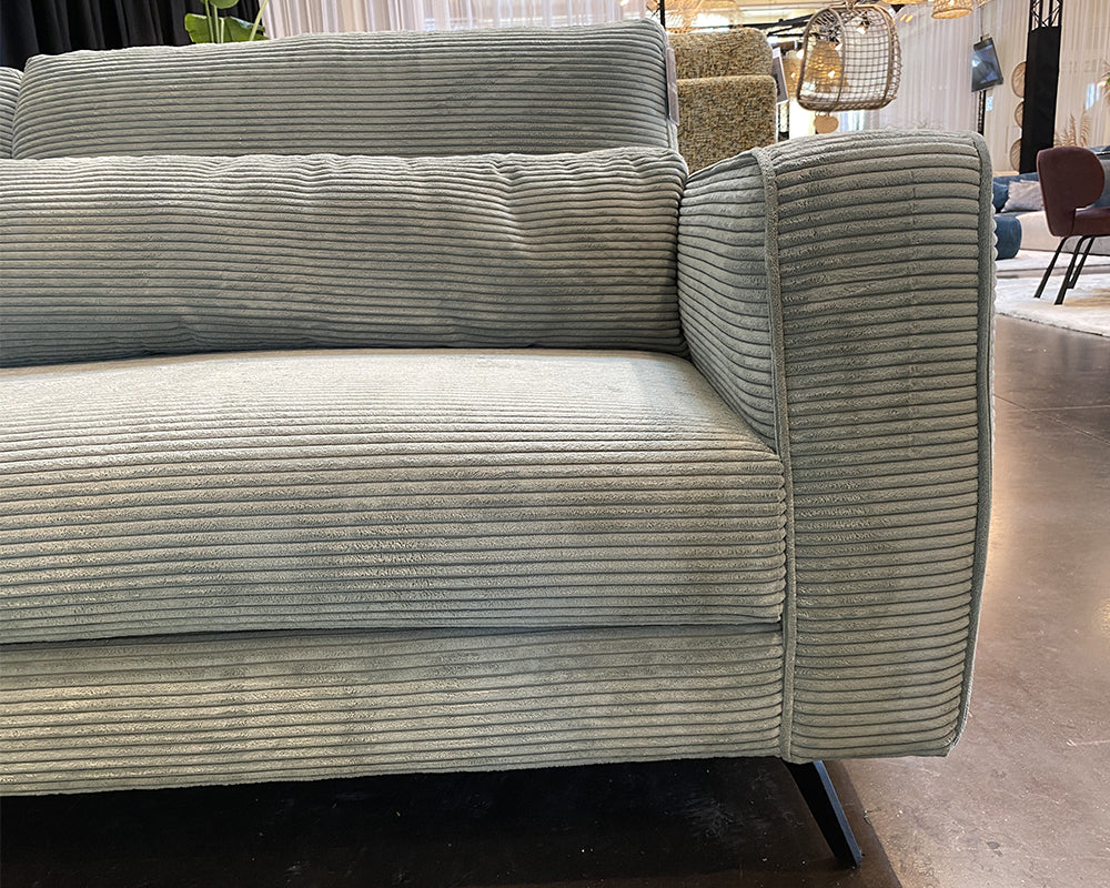 Canapé droit en velours côtelé - Souffle d'intérieur