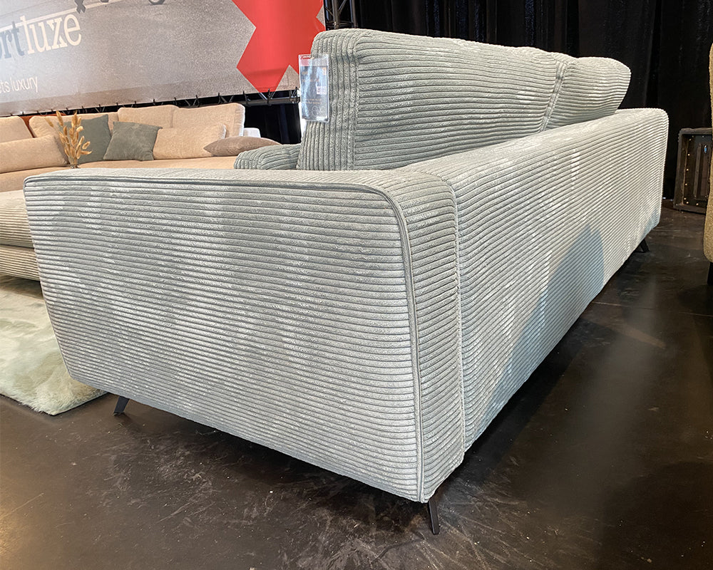 Canapé droit en velours côtelé - Souffle d'intérieur