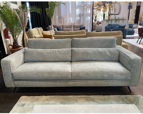 Canapé droit en velours côtelé - Souffle d'intérieur