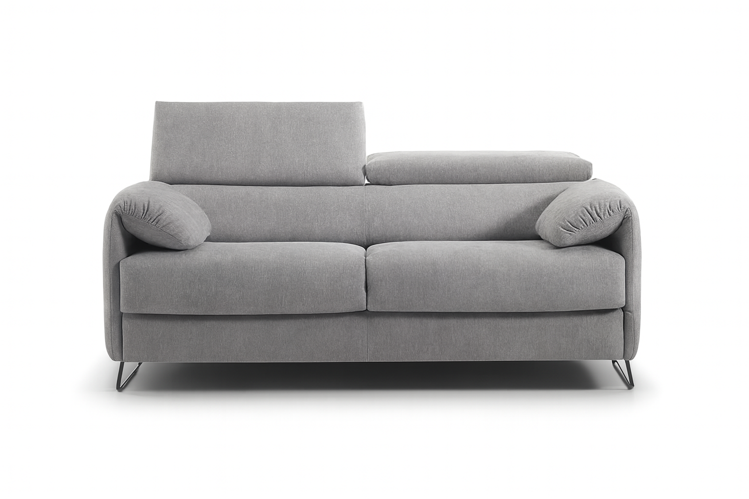 canapé convertible gris clair rapido vue de face