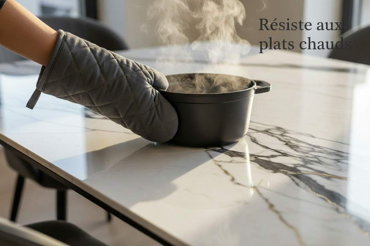 Céramique résistante d'une table akante extensible